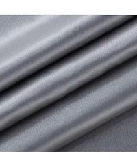 Kate Aurora Basic Faux Silk Rod Pocket Shimmery Sheer Single Window Curtain Panel - in. in