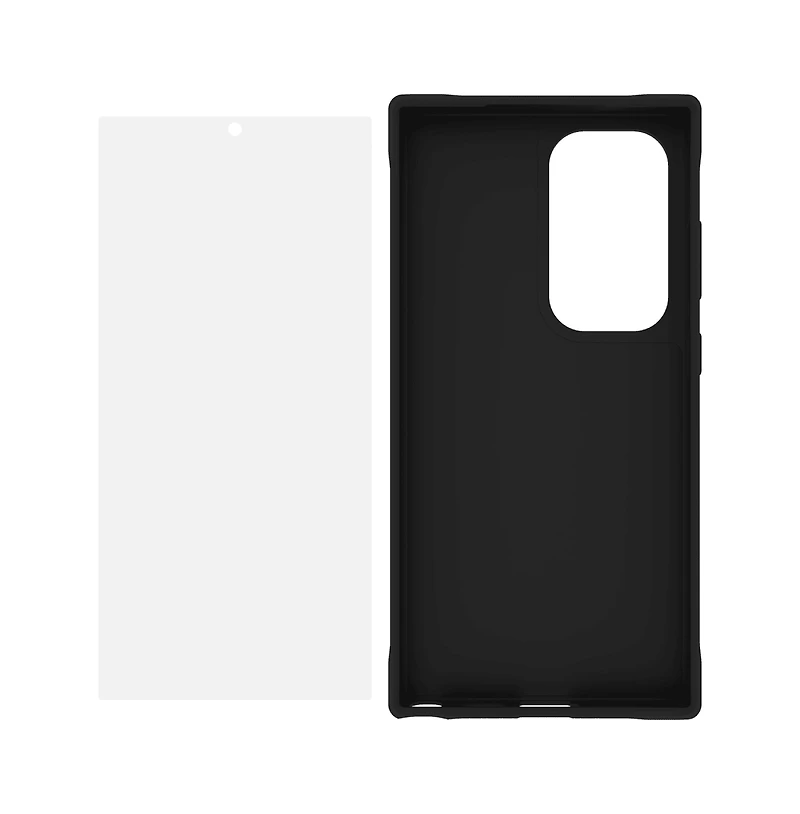 Case-Mate Protection Pack Tough Case and Glass Screen Protector for Samsung Galaxy S24 Ultra-Black