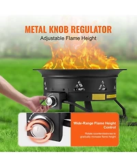Slickblue Portable Propane Gas Fire Pit for Outdoor Heating – Ideal for Camping, Backyard, and Patio Use