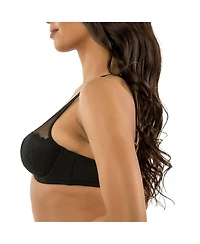 Parfait Women's Luxlacy Unlined Wired Bra, Black, 40H