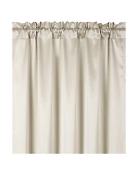Kate Aurora Ultra Lux Faux Silk Regency Crinkle Rod Pocket Semi Sheer Single Curtain Panel - 52 in. W x 84 L