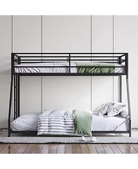 Streamdale Furniture Metal Bunk Bed Twin Over Full with Stairs