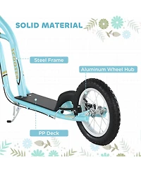 Aosom Youth Scooter Front and Rear Caliper Dual Brakes
