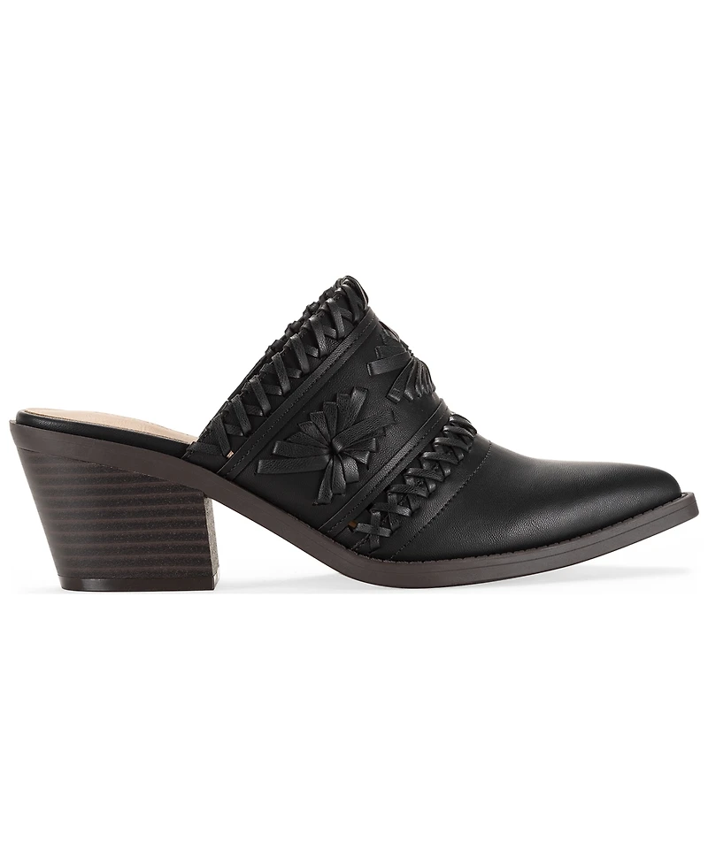 Style & Co Women's Lucyy Stitch Detail Block Heel Mules, Exclusively at Macy's