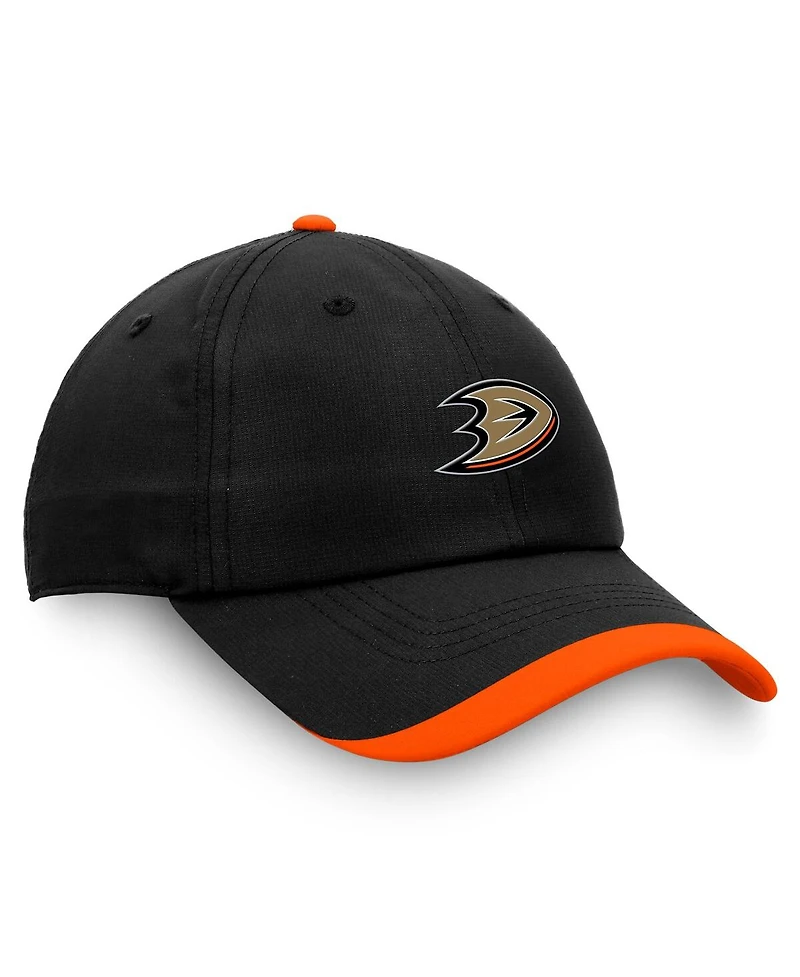 Fanatics Men's Black Anaheim Ducks Authentic Pro Rink Pinnacle Adjustable Hat