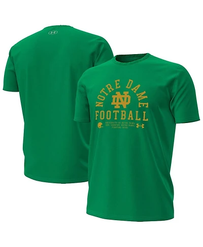 Under Armour Men's Kelly Green Notre Dame Fighting Irish 2025 Sideline Football Performance T-Shirt