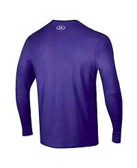 Under Armour Men's Purple Northwestern Wildcats 2025 Sideline Football Performance Cotton Long Sleeve T-Shirt