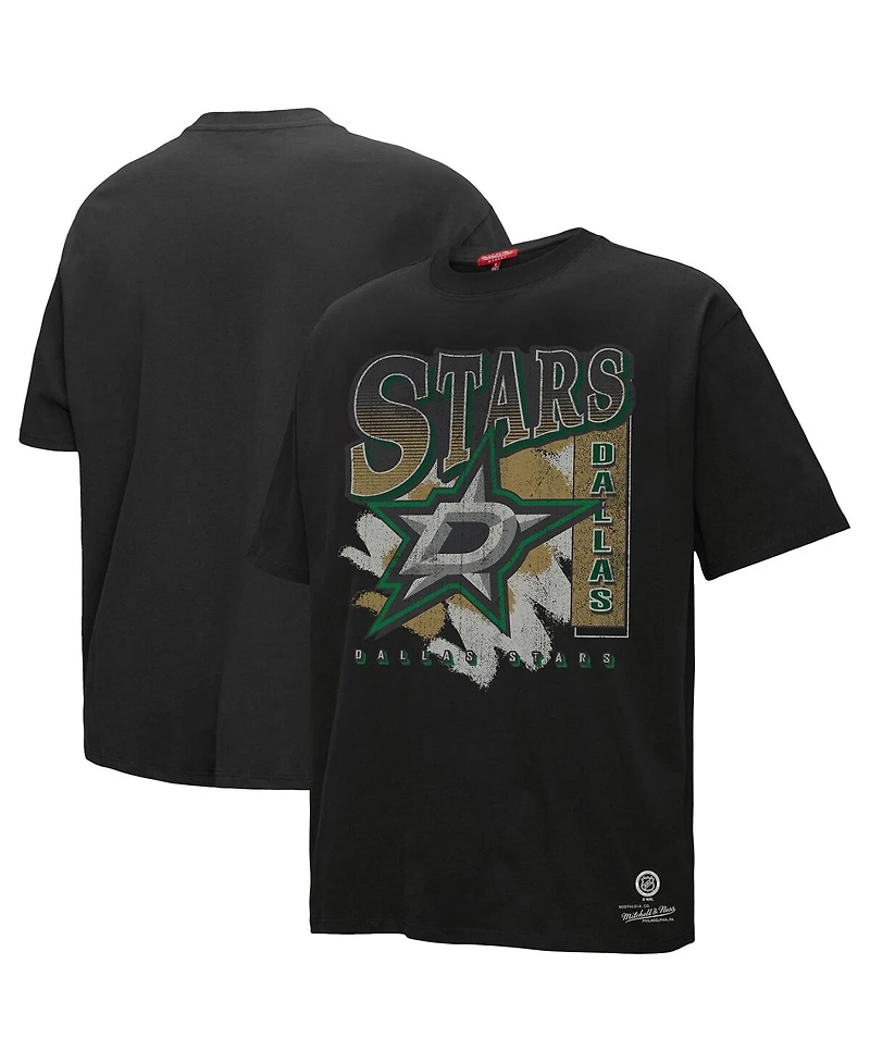Mitchell & Ness Women's Black Dallas Stars Choppy Ice Boyfriend T-Shirt