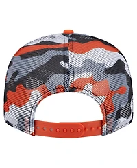 New Era Men's Black/Orange Philadelphia Flyers Camo Meshback 9FIFTY Snapback Hat