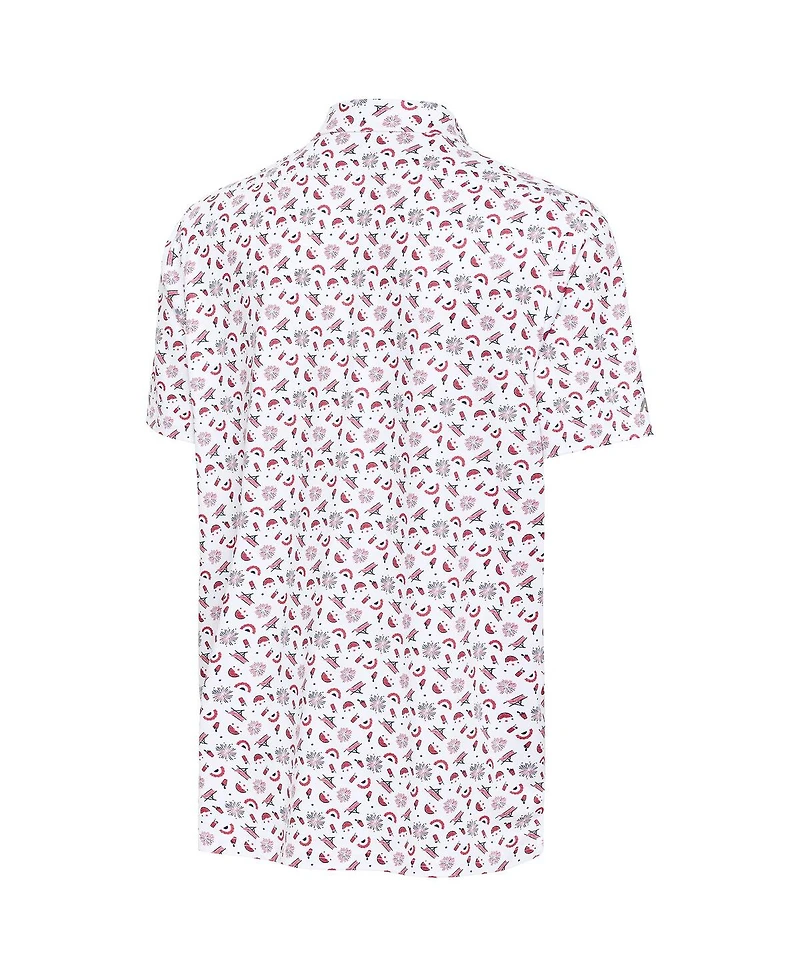 Antigua Men's White Air Force Falcons Independence Day Polo Shirt