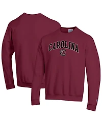 Champion Men's Garnet South Carolina Gamecocks Arch Over Logo Pullover Sweatshirt