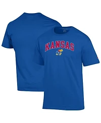 Champion Men's Royal Kansas Jayhawks Arch Over Logo T-Shirt