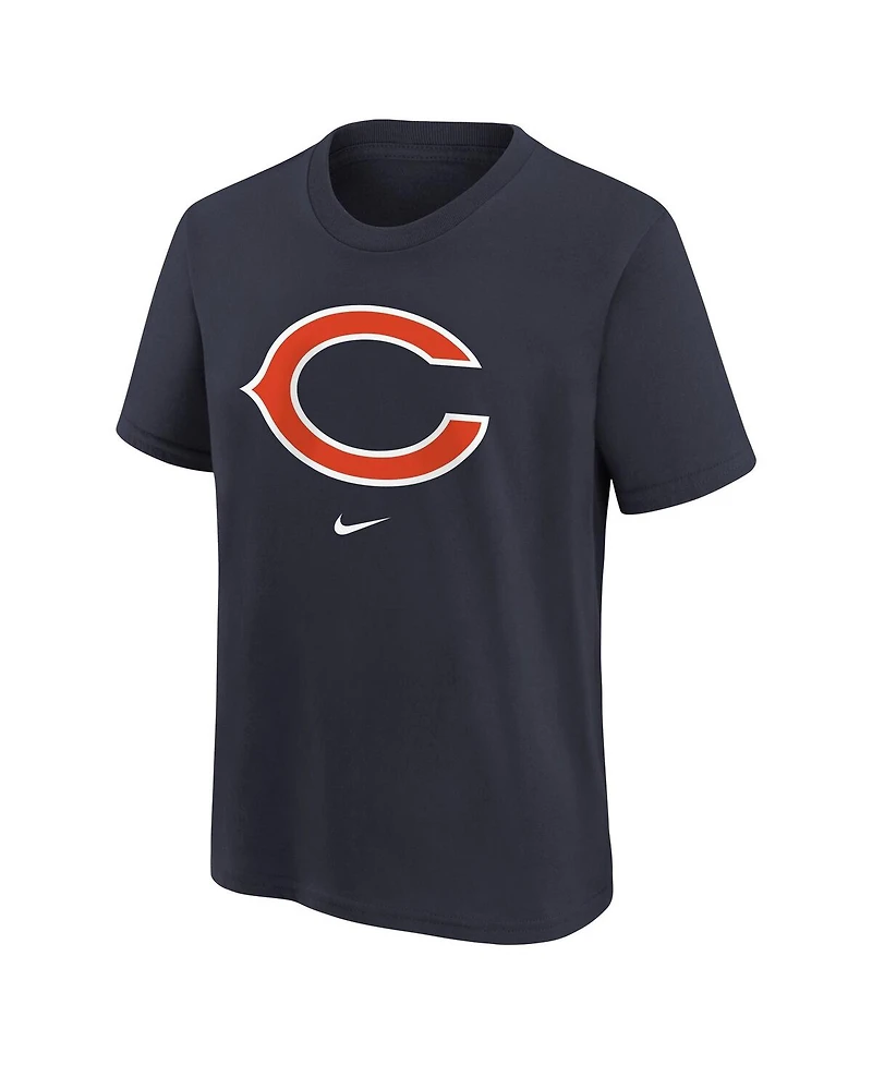 Nike Big Boys and Girls Navy Chicago Bears Primary Logo Legend T-Shirt