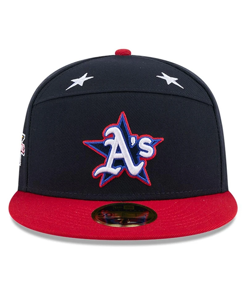 New Era Men's Navy/Red Athletics 2025 Mlb All-Star Game Workout Side Patch 59FIFTY Fitted Hat