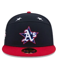 New Era Men's Navy/Red Athletics 2025 Mlb All-Star Game Workout Side Patch 59FIFTY Fitted Hat
