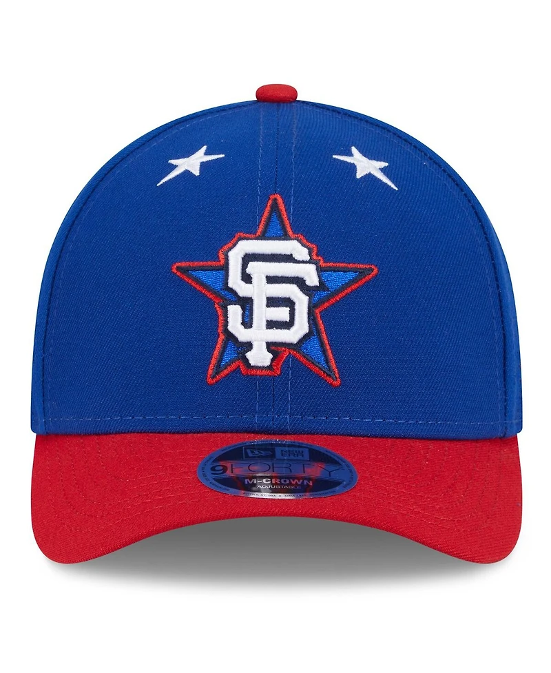 New Era Men's Blue/Red San Francisco Giants 2025 Mlb All-Star Game Workout 9FORTY M-Crown Adjustable Hat