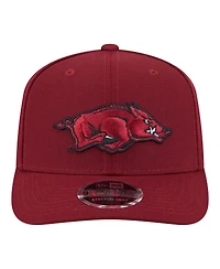 New Era Men's Cardinal Arkansas Razorbacks Team Collective 9SEVENTY Stretch-snap Adjustable Hat