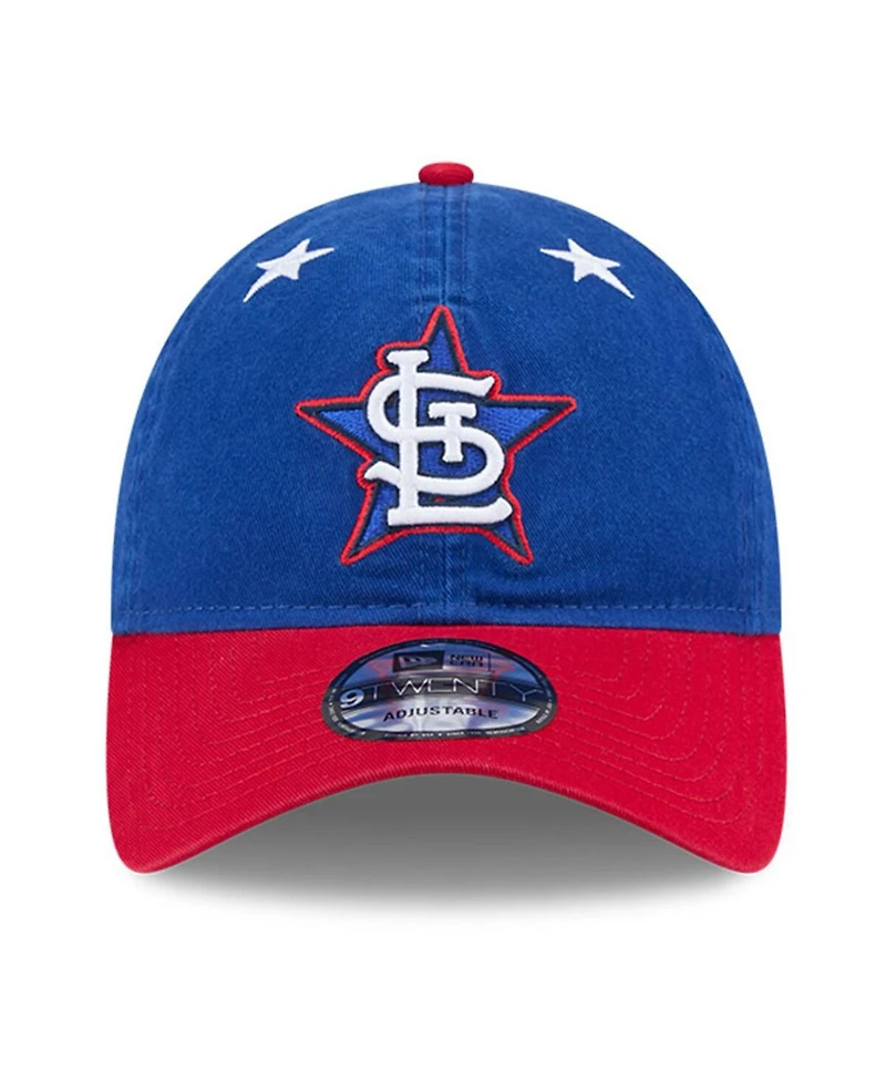 New Era Men's Blue/Red St. Louis Cardinals 2025 Mlb All-Star Game Workout 9TWENTY Adjustable Hat