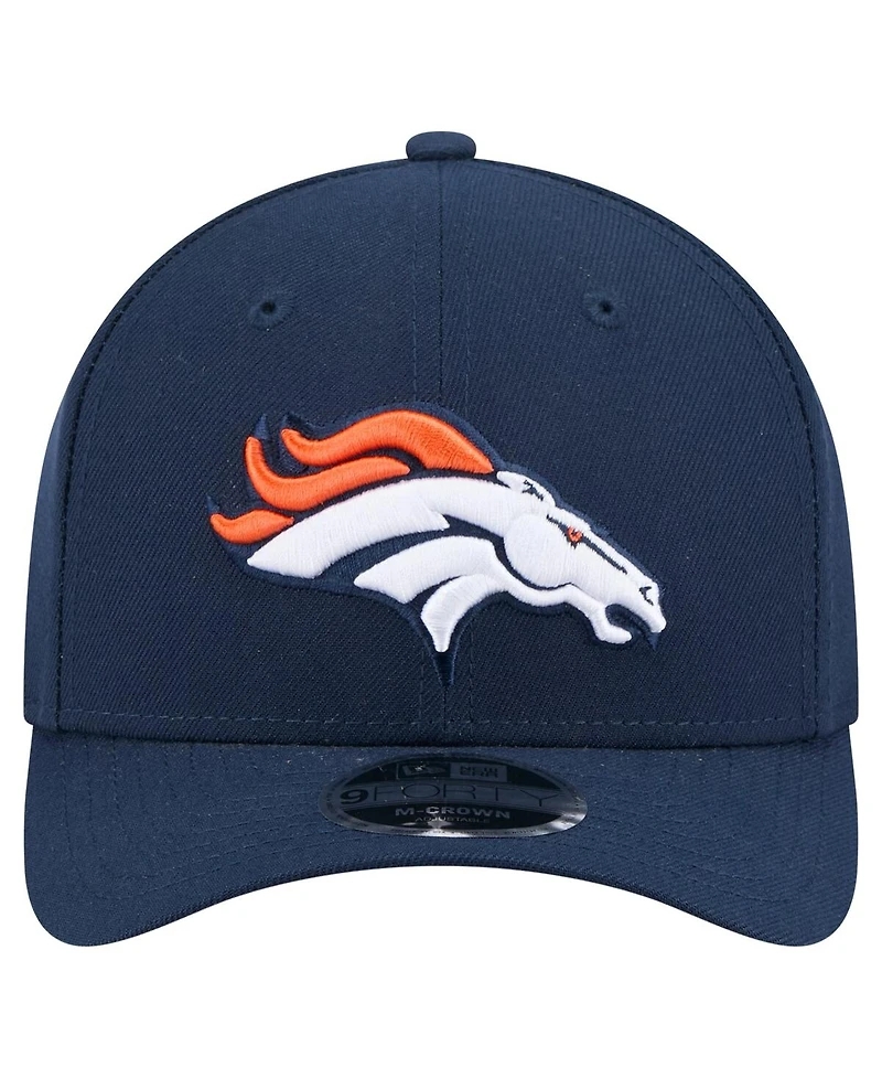 New Era Men's Navy Denver Broncos Team Collection 9FORTY M-Crown Adjustable Hat