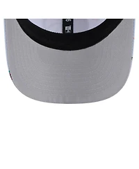 New Era Men's Light Blue/Gray Dallas Mavericks Adventure Aloha Pattern 9SEVENTY Stretch-Snap Hat