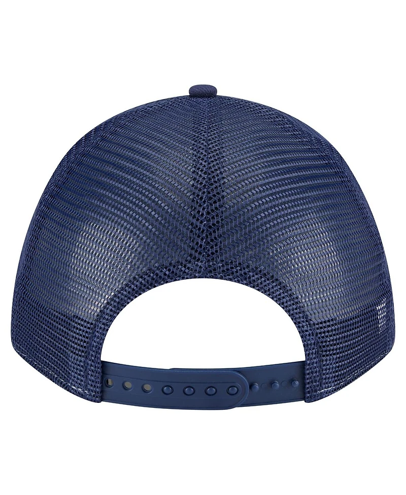 New Era Men's Light Blue/Navy Miami Marlins 2-Tone Color Pack 9FORTY M-Crown A-Frame Adjustable Hat