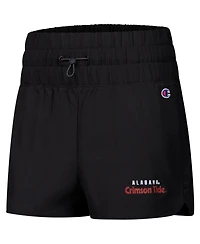 Champion Women's Black Alabama Crimson Tide Tailgate Her Woven Shorts