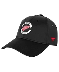 Fanatics Big Boys and Girls Black Detroit Red Wings Authentic Pro Training Camp Stretch Fit Hat