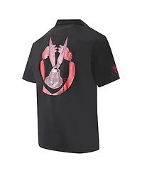 Freeze Max Men's Looney Tunes Bugs Bunny Melted Skeleton Button-Up Shirt