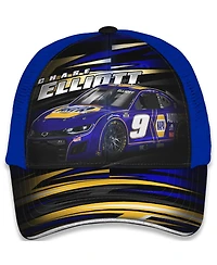 Checkered Flag Sports Big Boys and Girls Blue Chase Elliott Napa Trucker Adjustable Hat