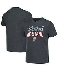 Outerstuff Big Girls Heather Charcoal Team Usa Victory T-Shirt