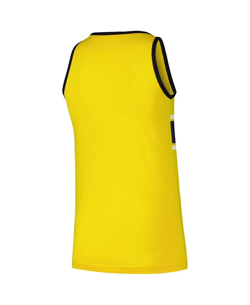 New Era Men's Gold Milwaukee Brewers Jersey Ringer Tank Top