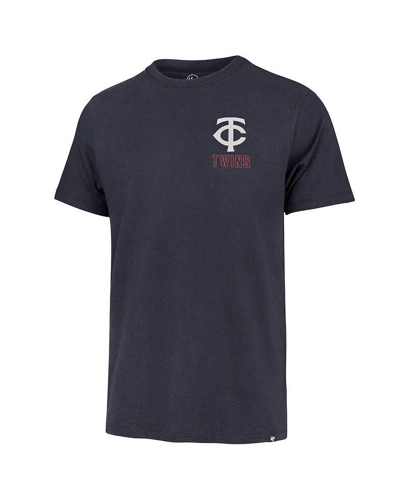 '47 Brand Men's Navy Minnesota Twins Hang Back Franklin T-Shirt