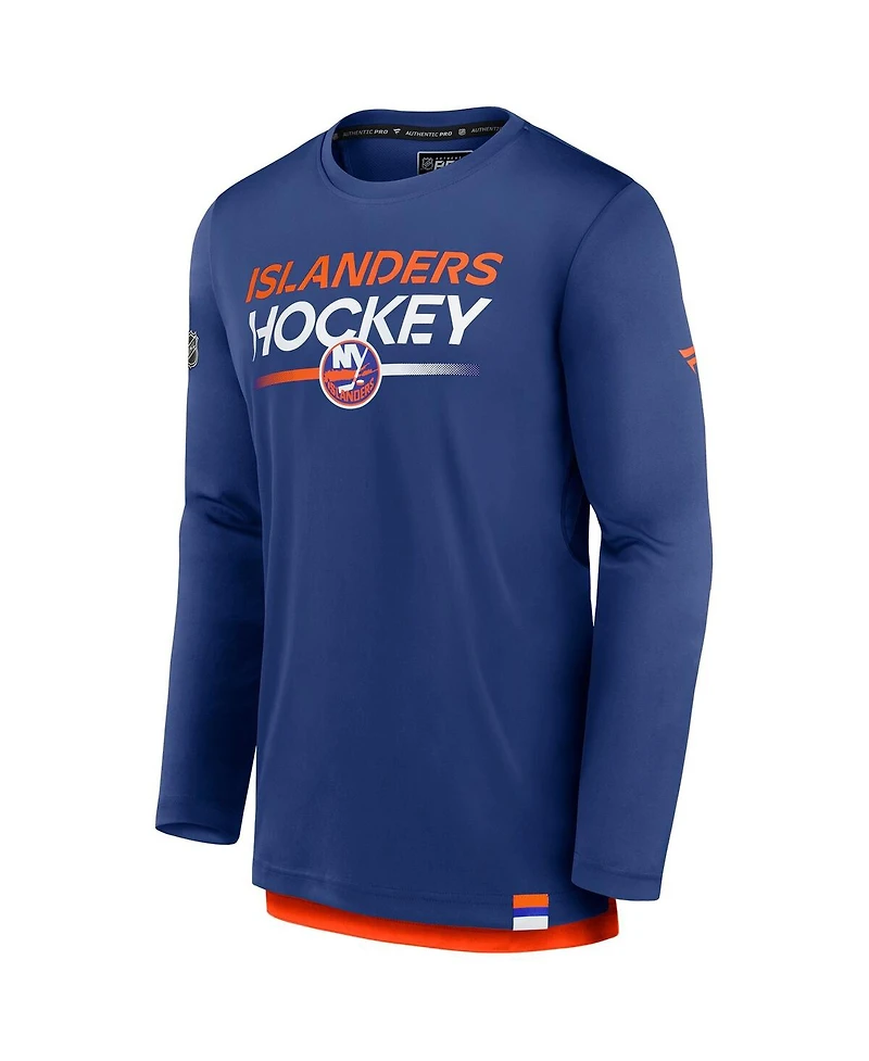Fanatics Men's Royal New York Islanders Authentic Pro Tech Long Sleeve T-Shirt