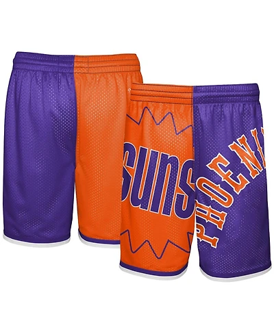 Mitchell & Ness Big Boys and Girls Orange/Purple Phoenix Suns Hardwood Classics Face 5.0 Shorts