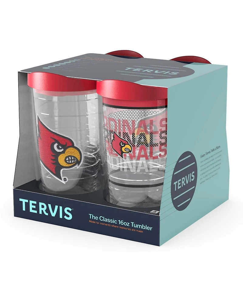 Tervis Louisville Cardinals Four-Pack 16oz. Classic Tumbler Set