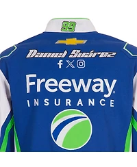 Jh Design Men's Royal/White Daniel Suarez Freeway Insurance Full-Snap Twill Uniform Jacket