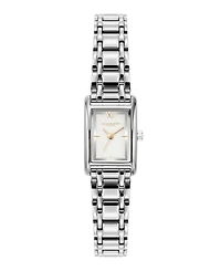 Olivia Burton Women's Mini Grove Silver Tone Stainless Steel Bracelet Watch, 16mm