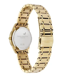 Olivia Burton Women's Egerton Gold Tone Stainless Steel Bracelet Watch, 28mm