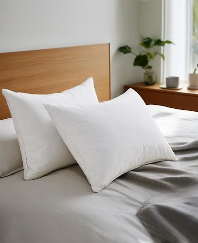 Unikome White Goose Feather & Down 2-Pack Pillows