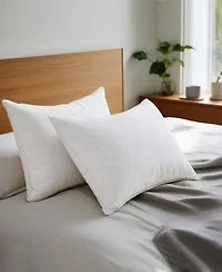Unikome White Goose Feather Down 2 Pack Pillows