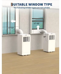 gaomon 10,000 Btu Portable Ac, Dehumidifier & Fan, Cools Up to 450 Sq.Ft with Remote & Sleep Mode