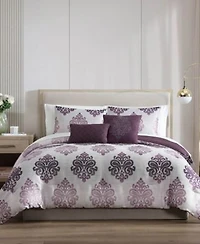 Hallmart Collectibles Morado Damask 9 Pc. Comforter Set