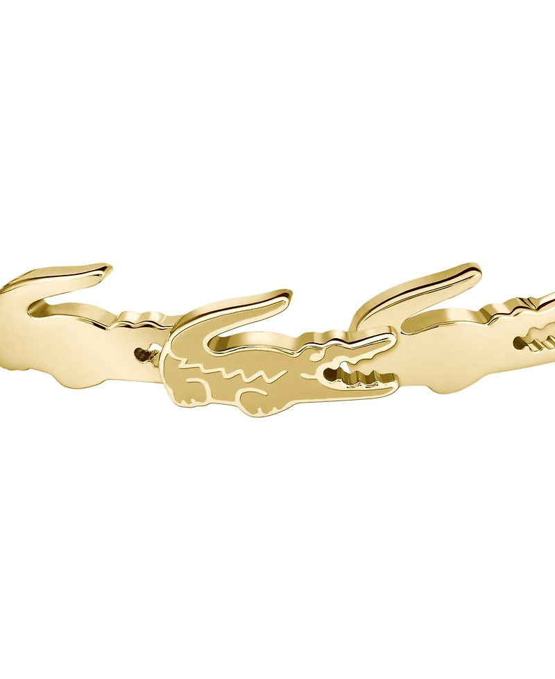 Lacoste Medium Crocodile C-Hoop Earrings, 2"