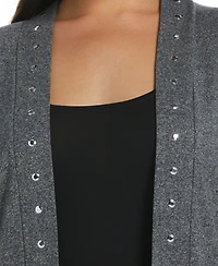 Rafaella Plus Open Front Cardigan Sweater