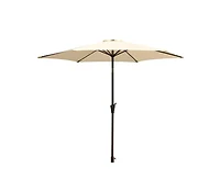 Flynama 8.8 feet Outdoor Aluminum Patio Umbrellawith 33 pounds Round Resin Umbrella Base