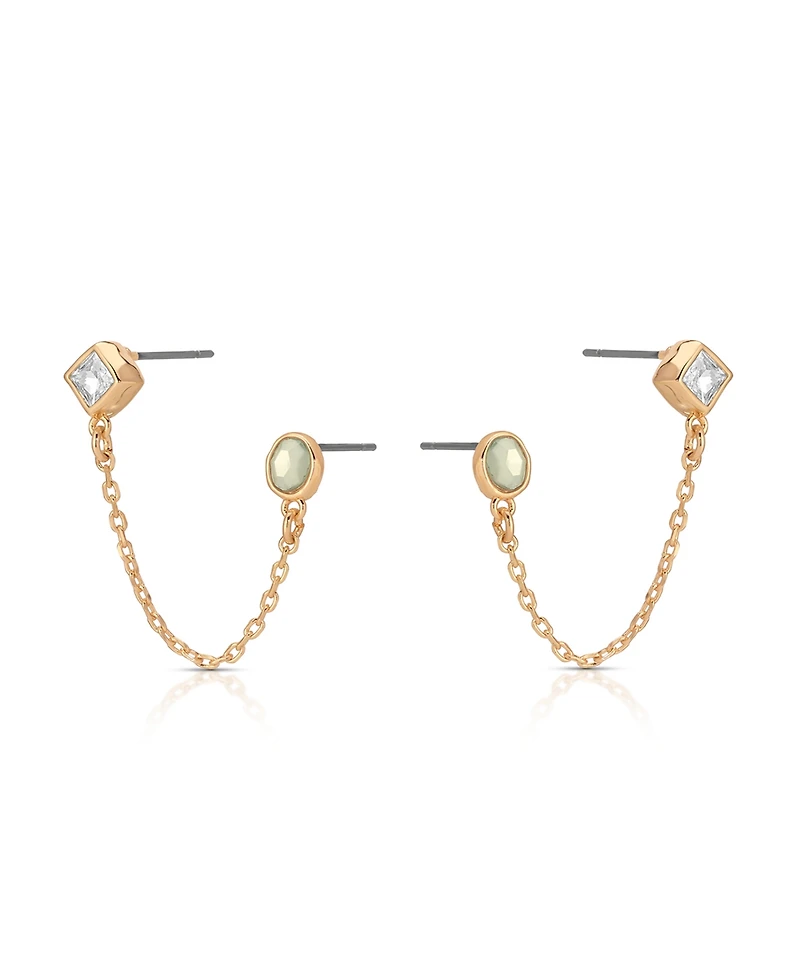 Ettika Double Piercing Tidal Earrings