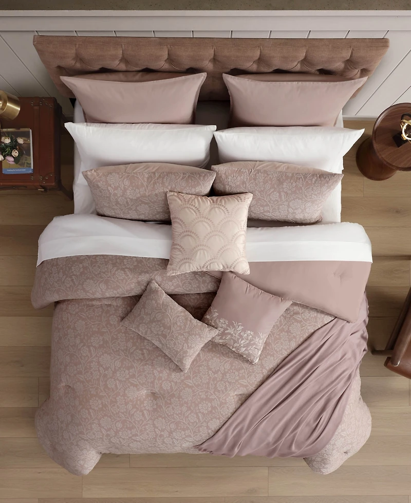 Hallmart Collectibles Salwan Floral 14-Pc. Comforter Set