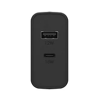 OtterBox Fast Charge Pd Usb C and Usb A Dual Port Wall Charger 30W-Black