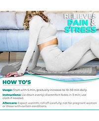 Sorbus 51 Inch Acupressure Mat, Pillow & Carry Bag