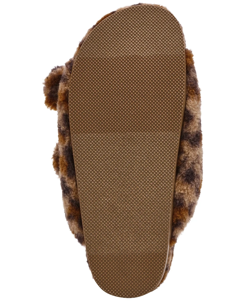 Dv Dolce Vita Women's Aldoni Plush Double-Strap Slide Slippers